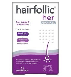 Vitabiotics Hairfollic Woman Advanced - 30 Tablets + 30 Capsules